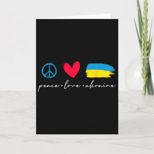 Tarjeta Divertido Paz Amor Ucrania Bandera Ucraniana Amant