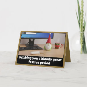 Tarjeta Divertido período festivo