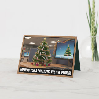 Tarjeta Divertido período festivo Navidad