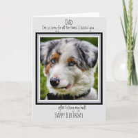 Divertido perro papá feliz cumpleaños lindo foto d