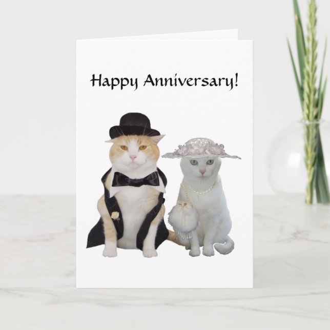 Tarjeta Divertido personalizable, aniversario de Bonitos d (Anverso)