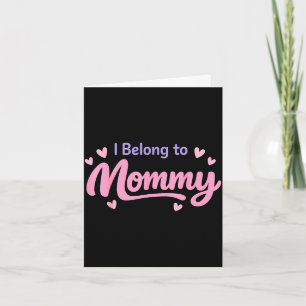Tarjeta Divertido pertenece a mamá adorable guardería del