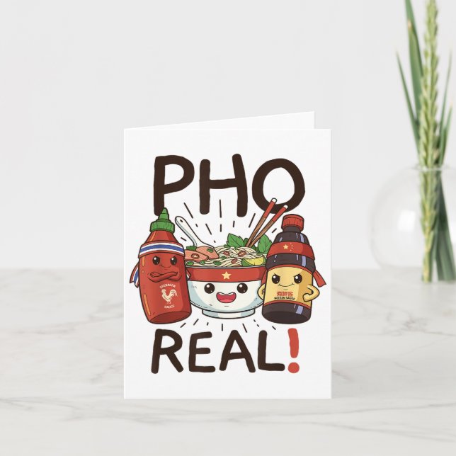 Tarjeta Divertido Pho Thread Co. Divertido Noodle Vietnami (Anverso)