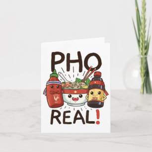 Tarjeta Divertido Pho Thread Co. Divertido Noodle Vietnami