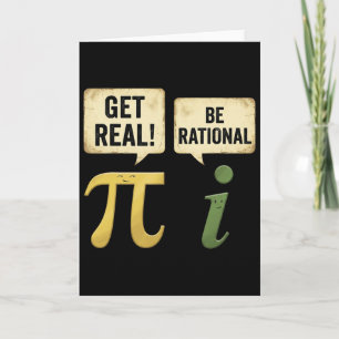 Tarjeta Divertido Pi Day Profesor de Matemáticas Pi Get Re
