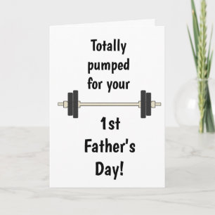 Tarjeta Divertido primer día del padre