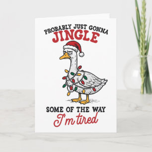 Tarjeta Divertido Probablemente Solo Voy a Jingle Parte de