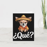 Divertido qué escéptico chihuahua sombrero diciend