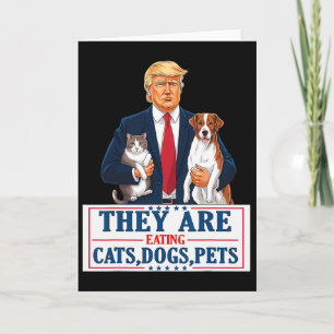 Tarjeta Divertido que se estén comiendo a los perros a los