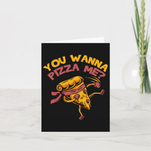 Tarjeta Divertido Quieres Pizza Me Foods Los Amantes