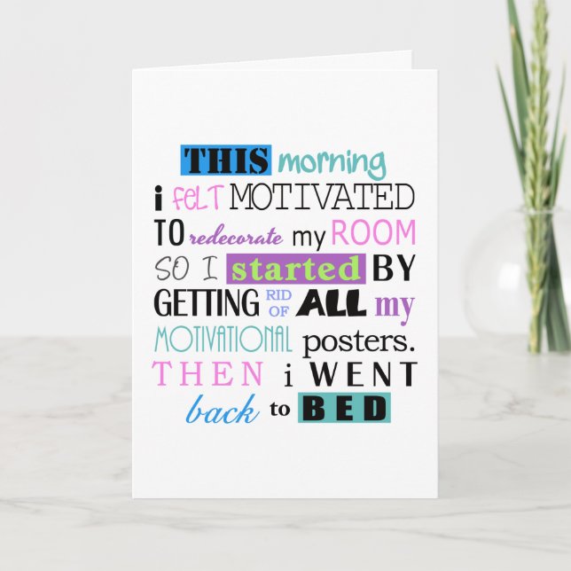 Tarjeta Divertido redecorar Demotivate Light Background ID (Anverso)