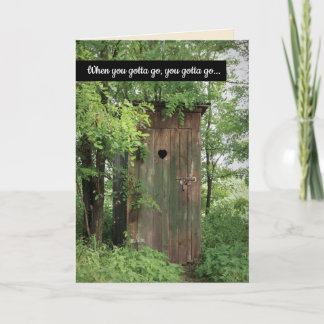Tarjeta Divertido retiro cuando tienes que ir de retiro