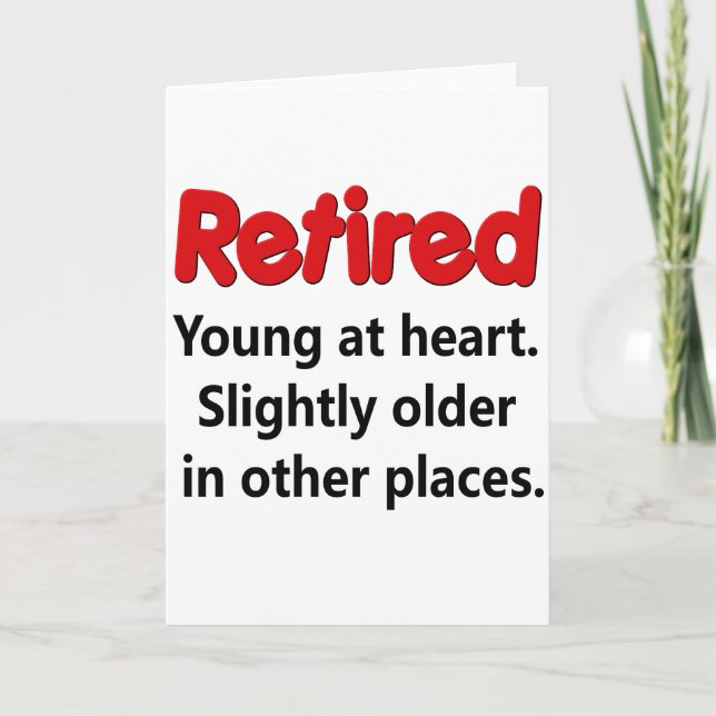 Tarjeta Divertido retiro divertido (Anverso)