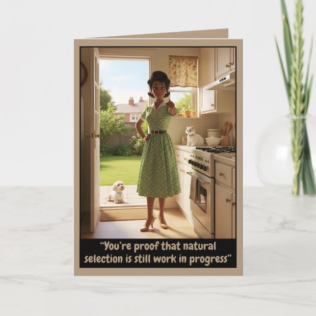 Tarjeta Divertido retro  (Anverso)