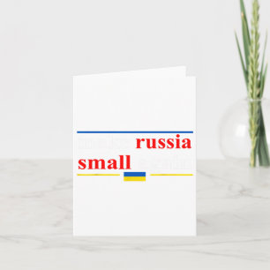 Tarjeta Divertido Retro Haz que Rusia Vuelva a Ser Pequeña