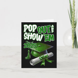 Tarjeta Divertido Sale Y Muestra A Em Senior Cl De Gradua 