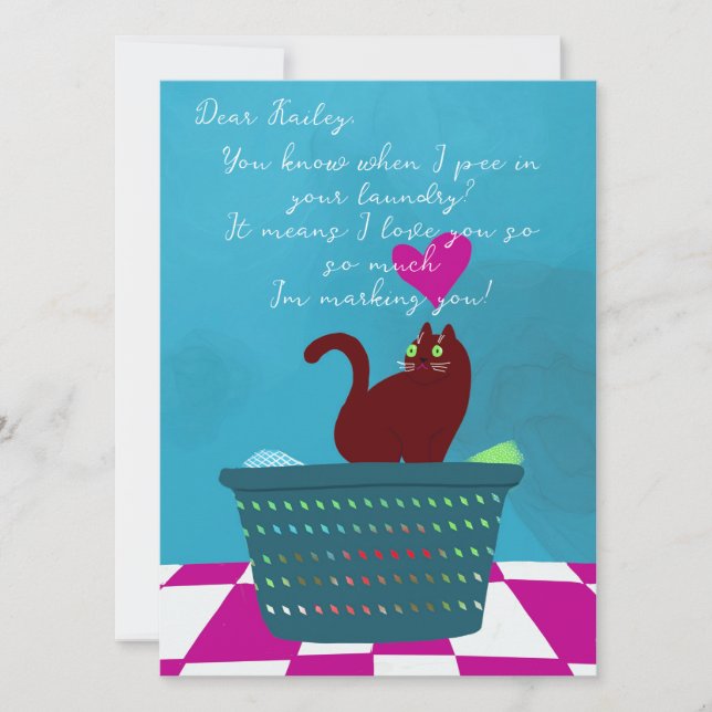 Tarjeta Divertido San Valentín del mal Personalizado del g (Anverso)