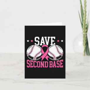Tarjeta Divertido Save 2do jugador de béisbol de cáncer de