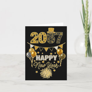 Tarjeta Divertido Seis Siete 67 Meme Feliz Año Nuevo 