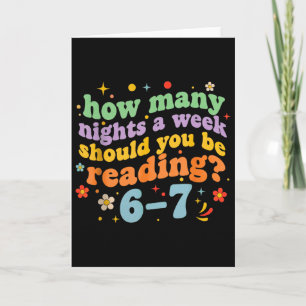 Tarjeta Divertido Seis Siete 6 7 Meme Diseño de Profesor L
