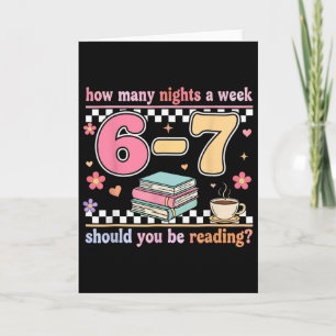 Tarjeta Divertido Seis Siete 6 7 Meme Diseño Profesor Lect