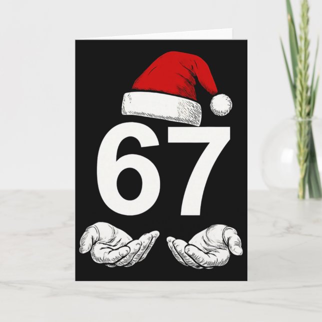 Tarjeta Divertido Seis Siete 6 7 Meme Gen Alpha jerga Navi (Anverso)