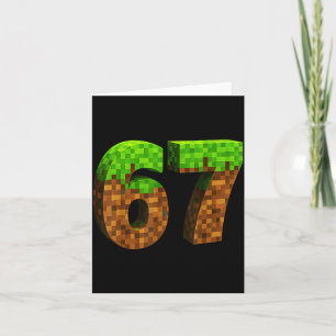 Tarjeta Divertido Seis Siete 6 7 Meme Gen Alpha Juego de j
