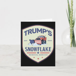 Tarjeta Divertido servicio de remoción de copos de nieve T