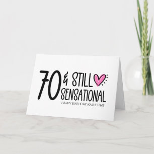 Tarjeta Divertido Setenta Recibiendo El Viejo Cumpleaños 7