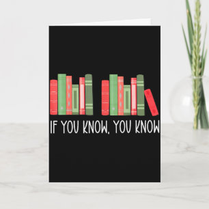 Tarjeta Divertido Si Sabes Sabes 6 7 Leyendo Libros Alegre