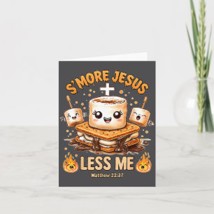 Tarjeta Divertido Smore Jesús Menos Yo Fe Cristiana Hombre