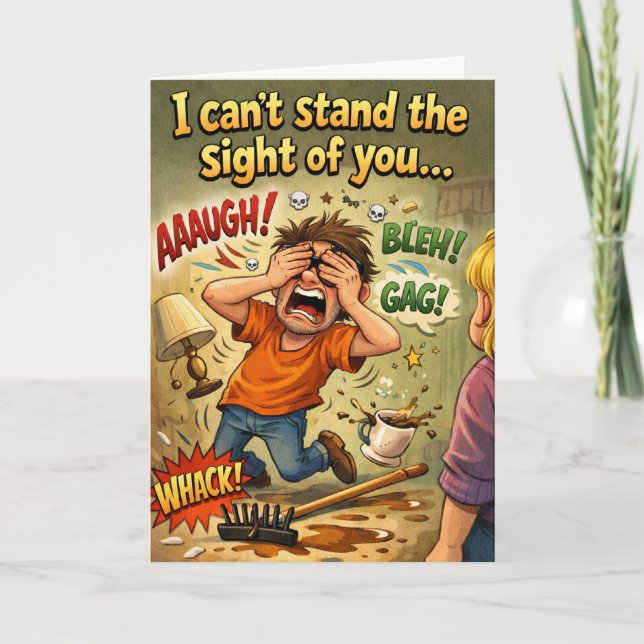 Tarjeta Divertido te extraño (Anverso)