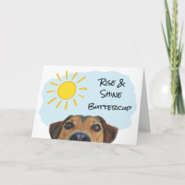 Tarjeta Divertido tema canino agrega un nombre feliz cumpl