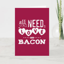 Tarjeta Divertido todo lo que usted necesita es amor y