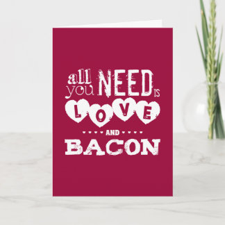 Tarjeta Divertido todo lo que usted necesita es amor y