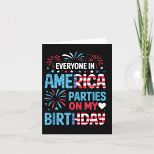 Tarjeta Divertido Todos En Estados Unidos Fiestas En Mi Cu