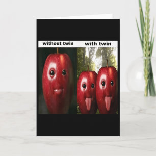 Tarjeta Divertido Tonto Ai Manzana Generación Z Meme Deter