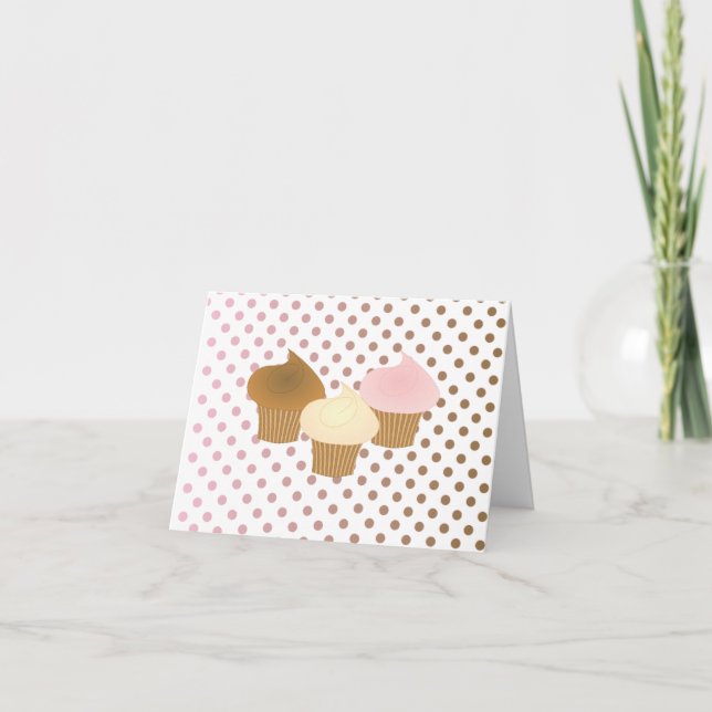 Tarjeta Divertido trío de pasteles (Anverso)