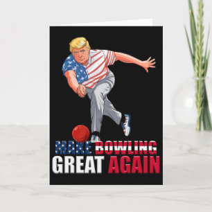 Tarjeta Divertido Trump Bolos Haz que los Bolos Sean Genia