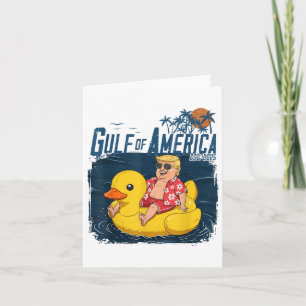 Tarjeta Divertido Trump Chillin Golfo De Estados Unidos Es