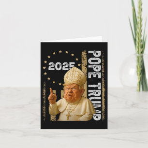 Tarjeta Divertido Trump como iglesia del Vaticano el Papa 