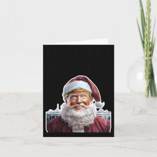 Tarjeta Divertido Trump Estaré en casa para Navidades Dive