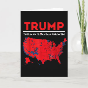 Tarjeta Divertido Trump Este Mapa Está Aprobado Por Santa 