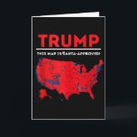 Tarjeta Divertido Trump Este Mapa Está Aprobado Por Santa<br><div class="desc">Camiseta Divertida Trump Este Mapa Está Aprobado Por Santa Santa Navidad</div>