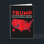 Tarjeta Divertido Trump Este Mapa Está Aprobado Por Santa<br><div class="desc">Divertido Trump Esta Mapa Está Aprobado Por Santa Santa Christmas Tank Top</div>