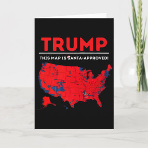 Tarjeta Divertido Trump Este Mapa Está Aprobado Por Santa 