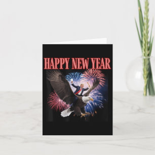 Tarjeta Divertido Trump Feliz Año Nuevo 2025 Hicimos Histo