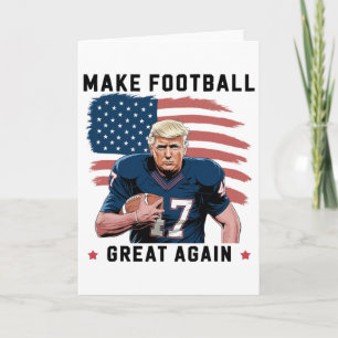 Tarjeta Divertido Trump Fútbol Hacer Fútbol Americano Gran
