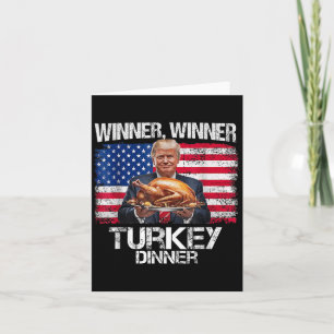 Tarjeta Divertido Trump Ganador Ganador Cena De Pavo Día D