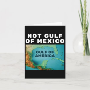 Tarjeta Divertido Trump Golfo de América No Golfo de Méxic